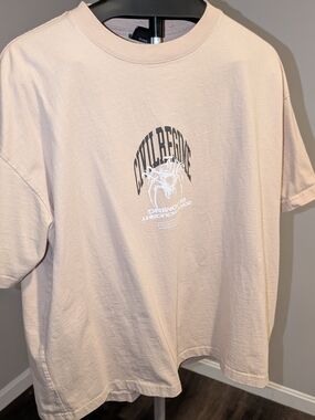 Civil Regime Neutral Beige Crewneck Tee